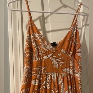 Womens small Orange/brown floral sundress